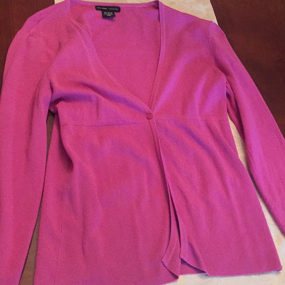 Pink cardigan (New York and Company)